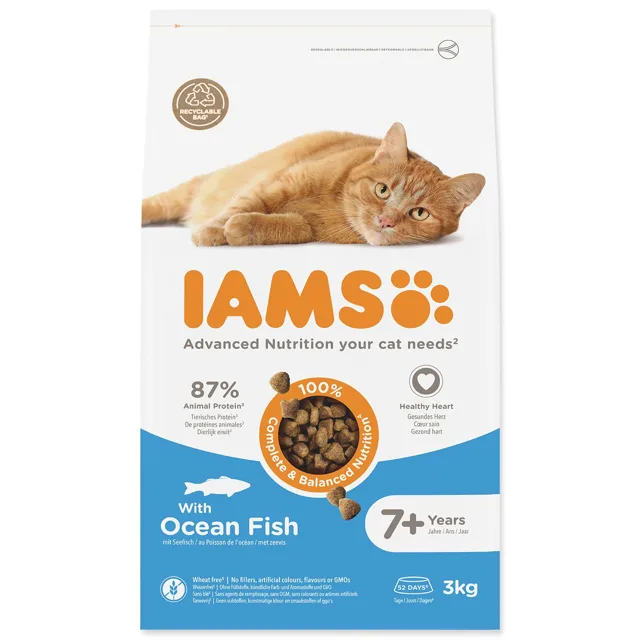 IAMS Krmivo Cat Senior Ocean fish 3kg