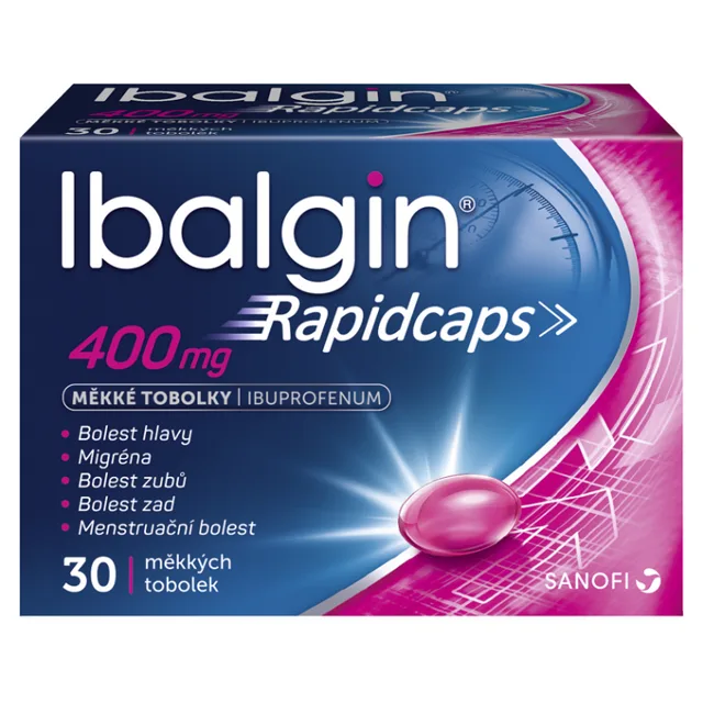 IBALGIN Rapidcaps 400 mg 30 měkkých tobolek
