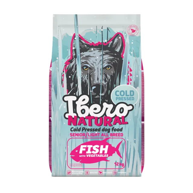 Ibero Cold Press Dog All Breed Senior &amp; Light Fish - 12kg