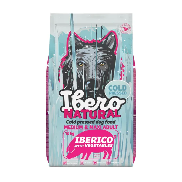 Ibero Cold Press Dog Medium &amp; Maxi Adult Iberico - 12kg