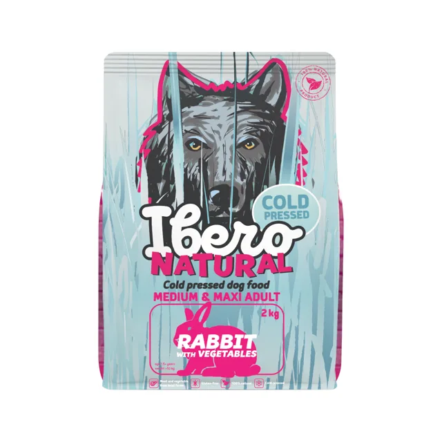 Ibero Cold Press Dog Medium &amp; Maxi Adult Rabbit - 2kg