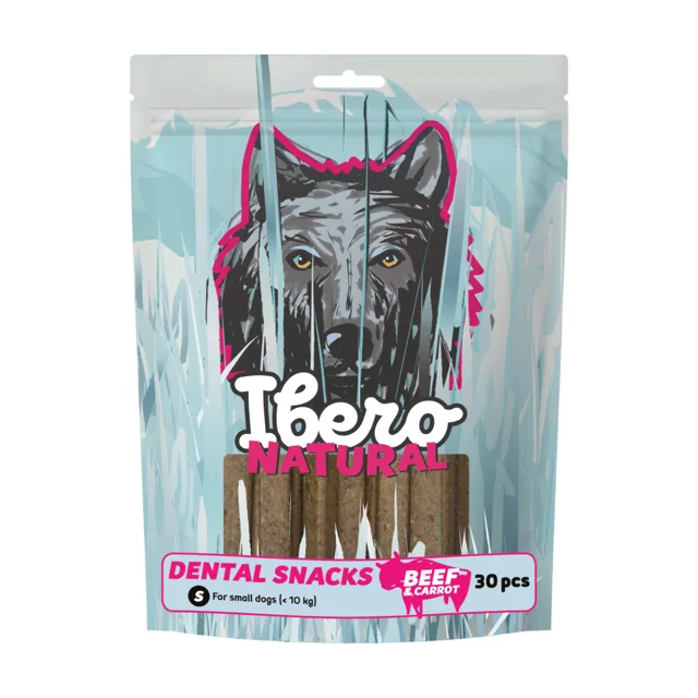 Ibero Dental Snacks Beef &amp; Carrot - S (30ks/200g)
