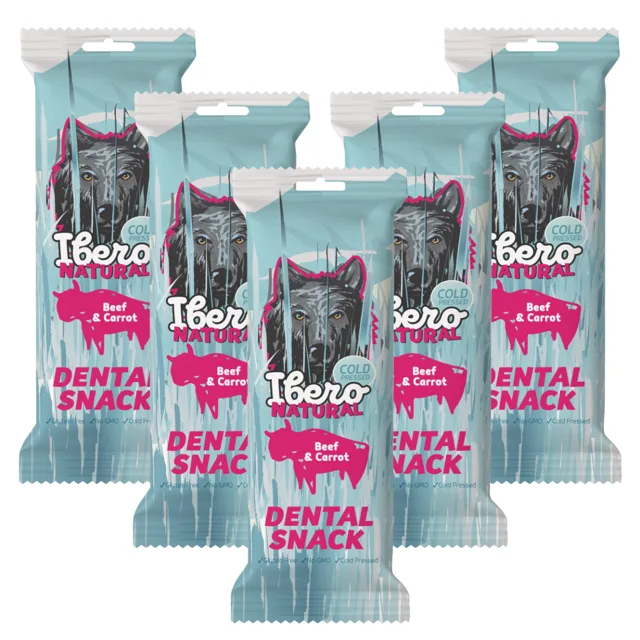 Ibero Dental Snacks Beef  Carrot - 5x S/M (3ks/70g)