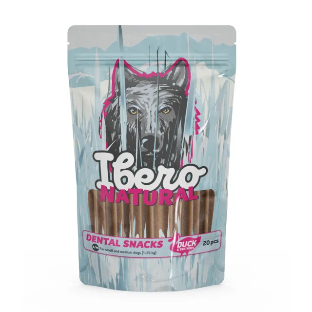 Ibero Dental Snacks Duck &amp; Beetroot - S/M (20ks/480g)