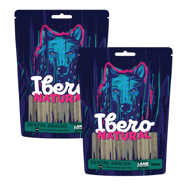 Ibero Dental Snacks Lamb &amp; Collagen - 2x S/M (20ks/480g)