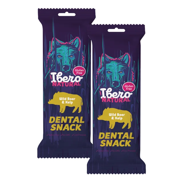 Ibero Dental Snacks Wild Boar &amp; Kelp - 2x S/M (3ks/70g)