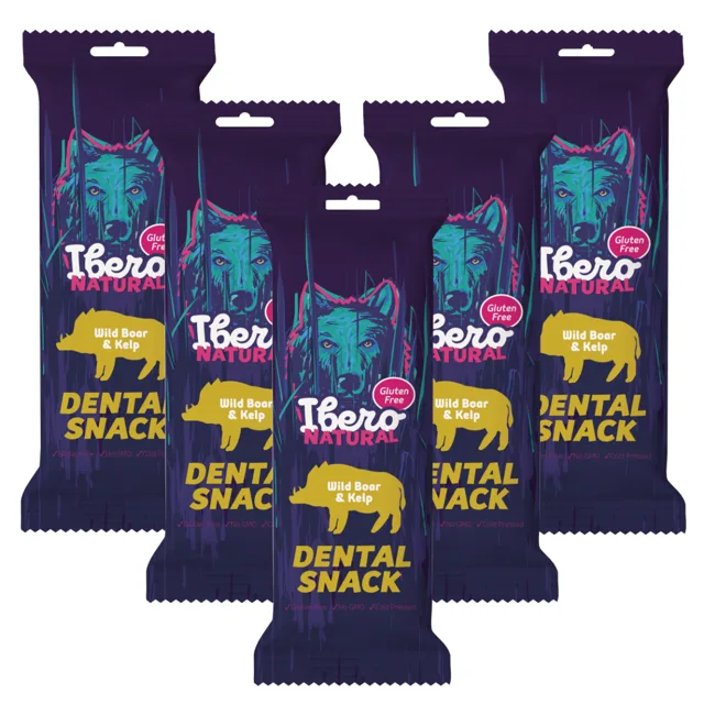Ibero Dental Snacks Wild Boar &amp; Kelp - 5x S/M (3ks/70g)
