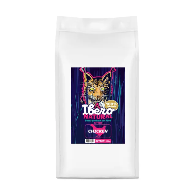 Ibero Grain Free Cat Kitten Chicken - 10kg