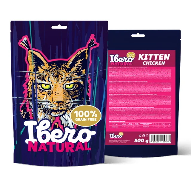 Ibero Grain Free Cat Kitten Chicken - 500g