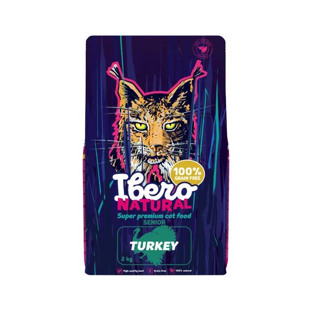 Ibero Grain Free Cat Senior Turkey - 2kg
