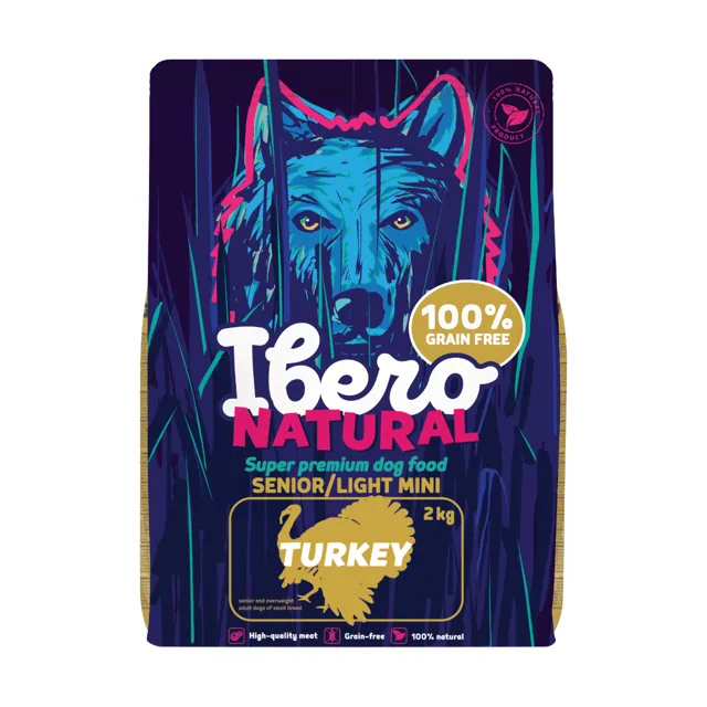Ibero Grain Free Mini Senior &amp; Light Turkey - 2kg