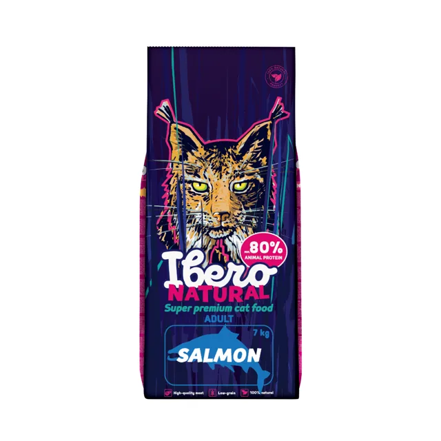 Ibero Natural Cat Adult Salmon - 7kg