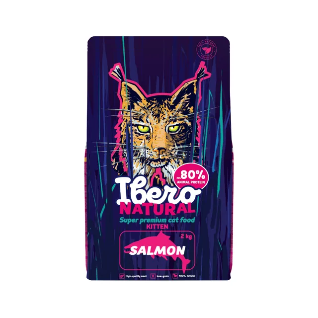 Ibero Natural Cat Kitten Salmon - 2kg