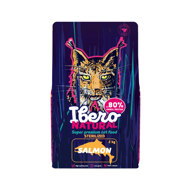 Ibero Natural Cat Sterilized Salmon - 2kg