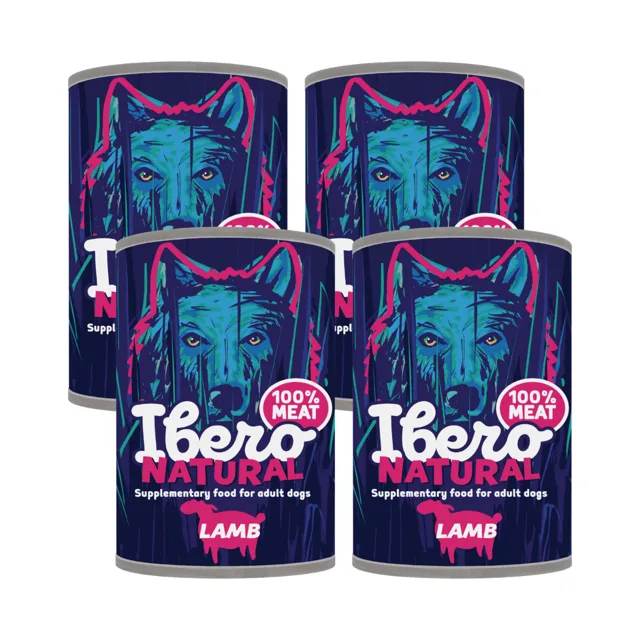 Ibero Natural Dog Adult Lamb - 4x400g