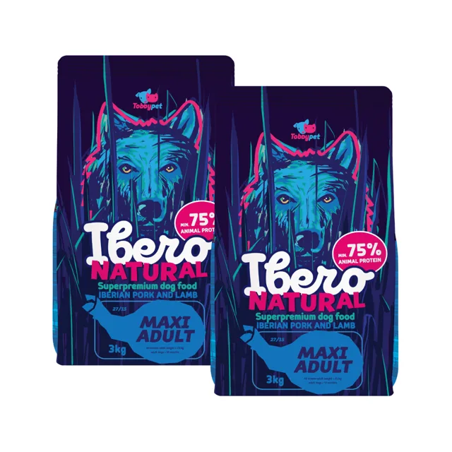 Ibero Natural Dog Maxi Adult - 2x3kg