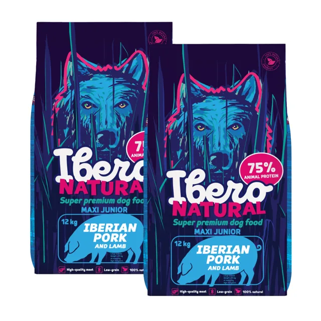 Ibero Natural Dog Maxi Junior - 2x12kg