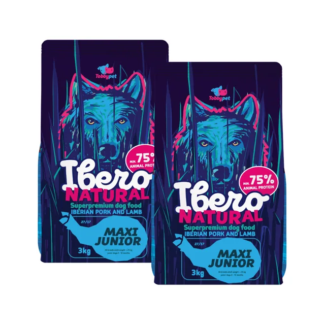 Ibero Natural Dog Maxi Junior - 2x3kg