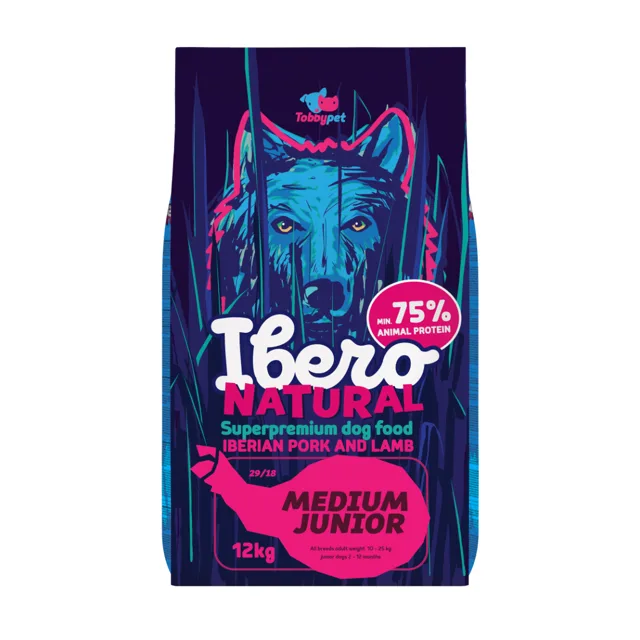 Ibero Natural Dog Medium Junior - 12kg