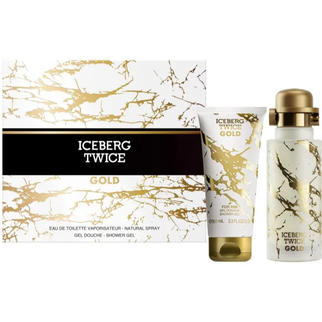 Iceberg Twice Gold dárková sada pro muže