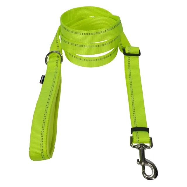 Icepeak Pet Highlight vodítko, neonově žluté - velikost S: délka 120–200 cm, šířka 20 mm