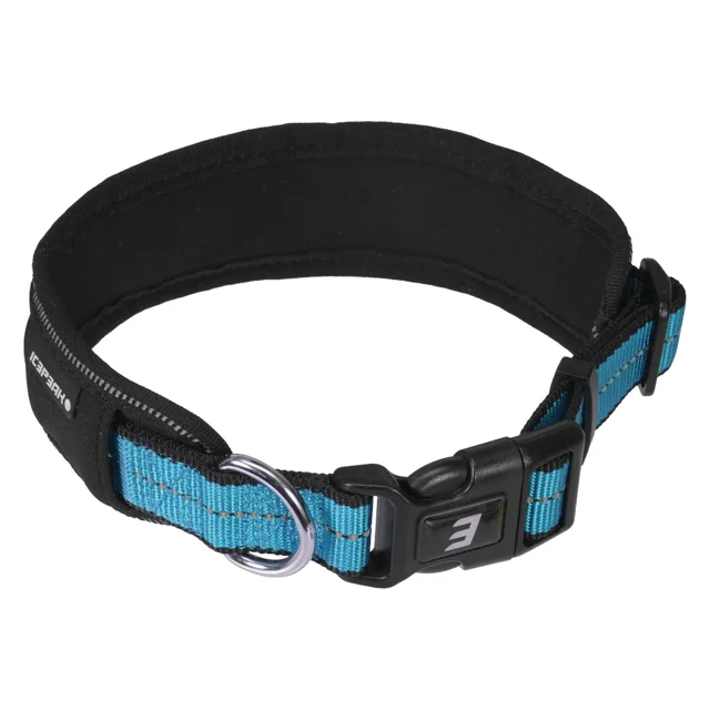 Icepeak Pet měkký obojek Highway, aqua - velikost L: obvod krku 40 - 60 cm, šířka 55 mm