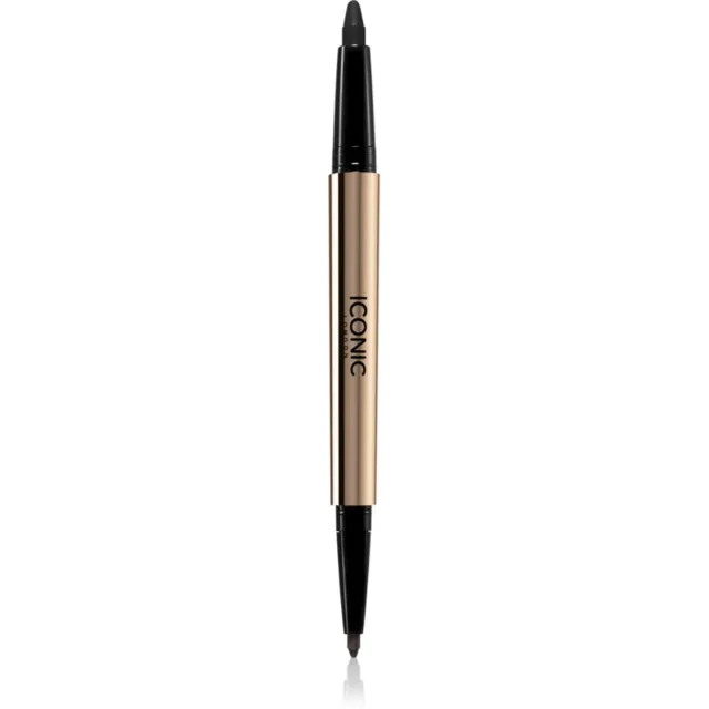 ICONIC London Smokey Eye Duo Kajal oboustranná tužka na oči odstín Midnight Black 0.85 g