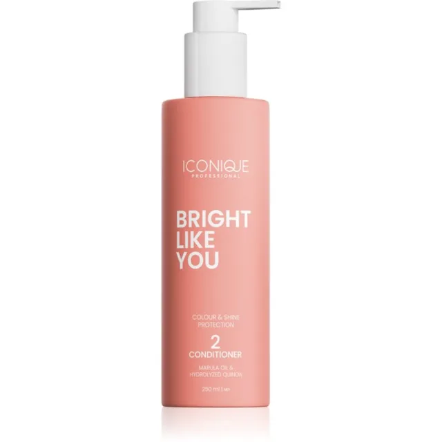 ICONIQUE Professional BRIGHT LIKE YOU Colour & Shine Protection Conditioner obnovující kondicionér pro barvené vlasy 250 ml