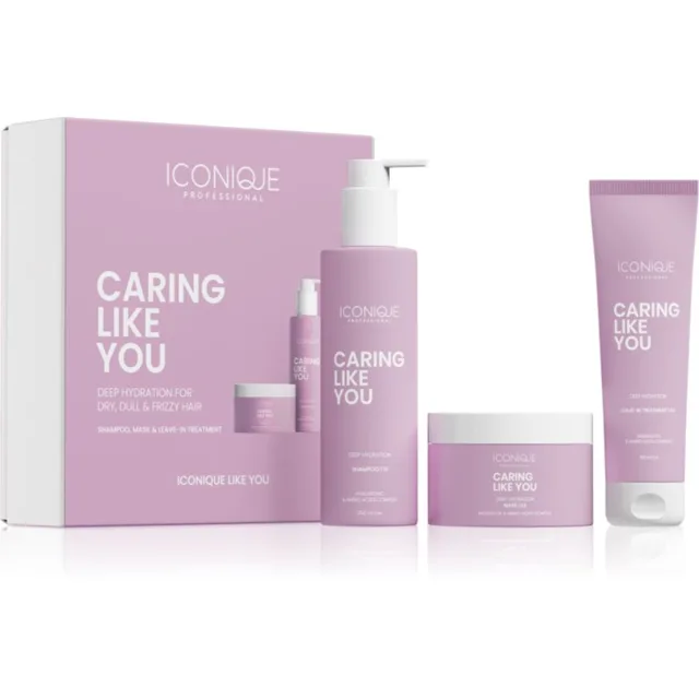 ICONIQUE Professional CARING LIKE YOU Deep Hydration Set sada pro suché a poškozené vlasy