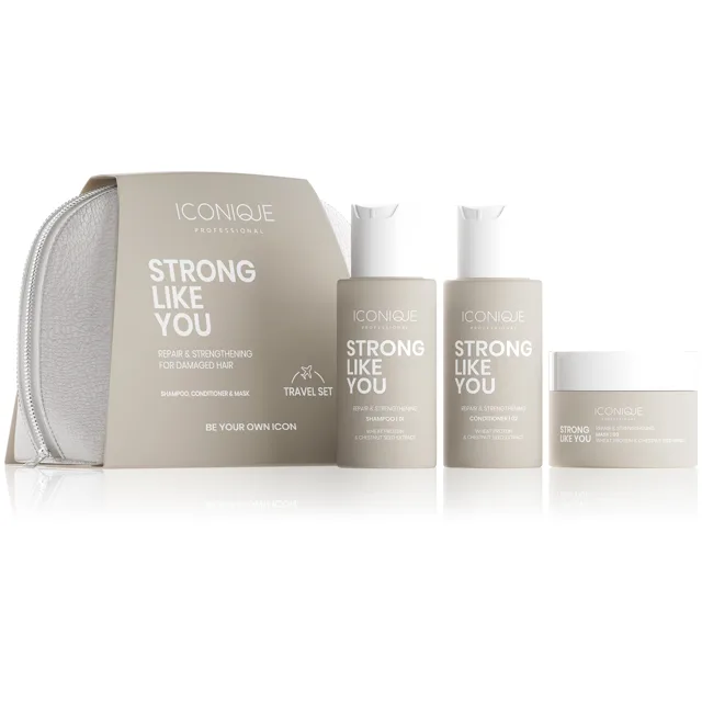 ICONIQUE Professional Dárková sada péče pro poškozené vlasy Strong Like You