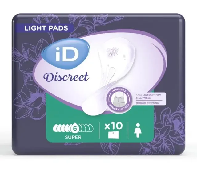 iD Discreet Light Pads Super 10 ks