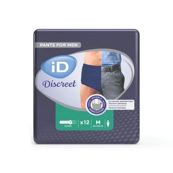 iD Discreet Pants for Man Super M modré 12ks