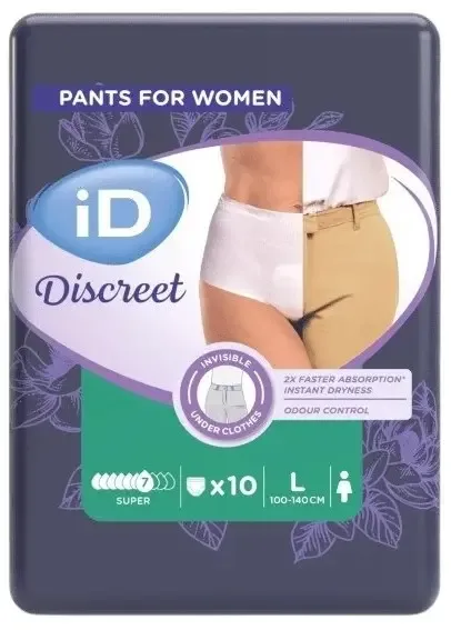 iD Discreet Pants Large Super 10ks