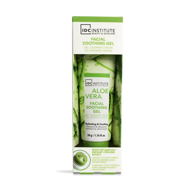 IDC Institute Chladicí gel s aloe vera s kuličkovým aplikátorem 50 g