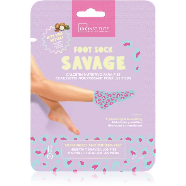 IDC Institute Foot Sock Savage hydratační maska na nohy 1 ks
