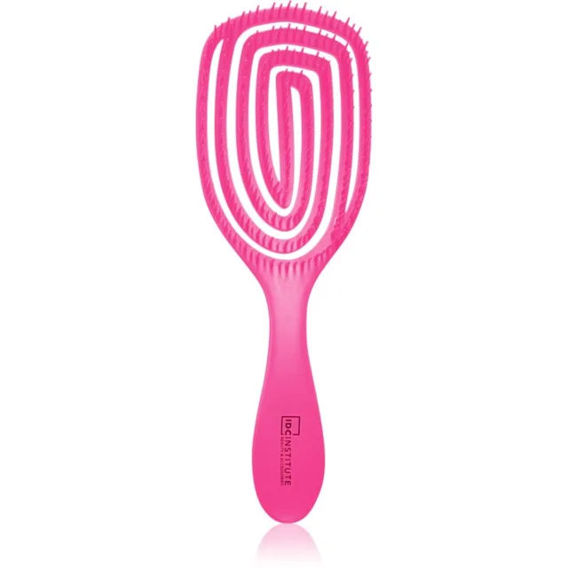 IDC Institute Neon kartáč na vlasy odstín Pink 1 ks