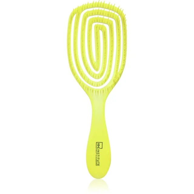 IDC Institute Neon kartáč na vlasy odstín Yellow 1 ks