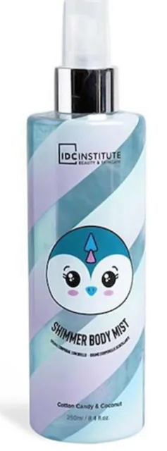 IDC Institute Tělový sprej s třpytkami Cotton Candy & Coconut, 250 ml