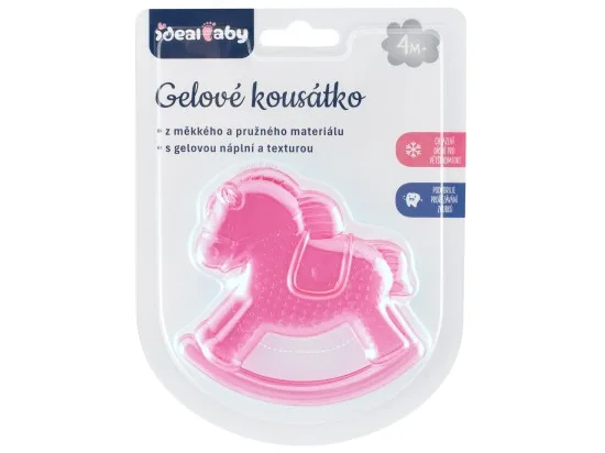 Ideal Baby gelové kousátko růžové 4m+