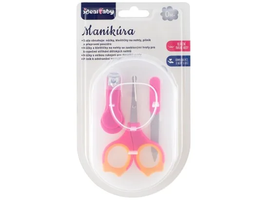 Ideal Baby Manikúra set 0m+ růžová