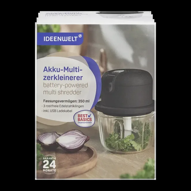 IDEENWELT Akumulátorový multifunkční sekáček