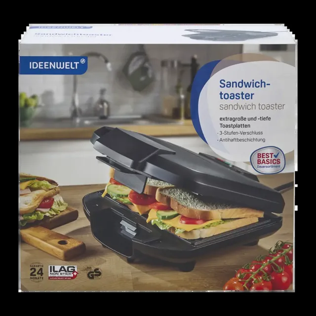 IDEENWELT Sendvičový toaster