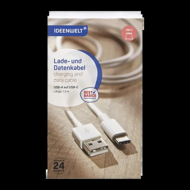 IDEENWELT USB C a A nabíjecí kabel