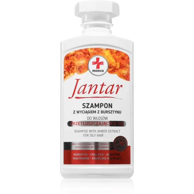 Ideepharm Jantar Medica šampon na mastné vlasy 330 ml