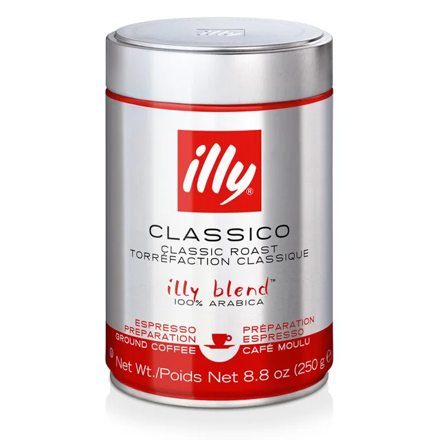 illy Classico mletá káva 250 ml