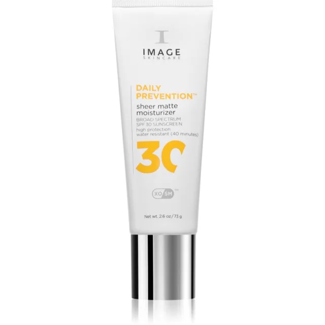 IMAGE Skincare Daily Prevention Sheer Matte Moisturizer tónovací ochranný krém pro vyhlazení a zmatnění pleti SPF 30 73 g