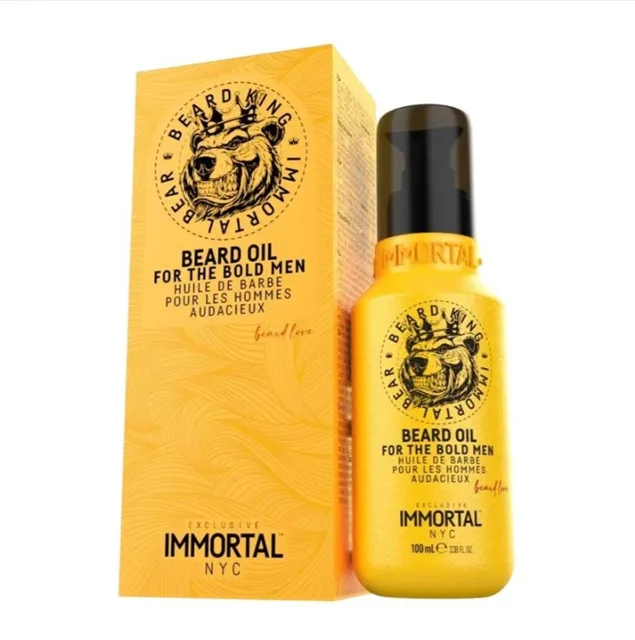 Immortal Beard King Beard Oil For The Bold Men vyživující a pečující olej na vousy 100 ml
