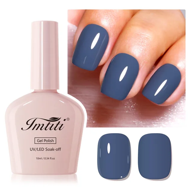 Imtiti Deep Grey Gel Nail Polish N6, 10ml