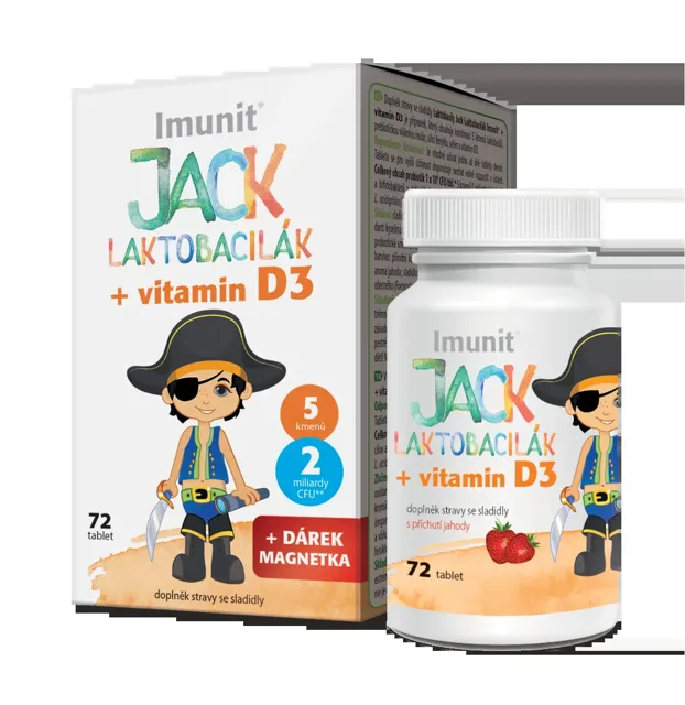Imunit Laktobacily Jack Lactobacilák 72 tablet
