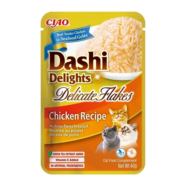 INABA Cat Dashi Delights Delicate Flakes Chicken 40g